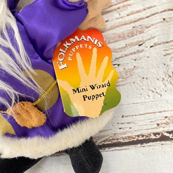 FOLKMANIS Vintage Wizard Hand Puppet 9” - Picture 2 of 5